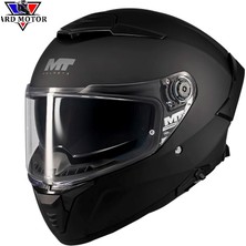 mt Helmets Thunder 4 Sv Pure A1 Mat Siyah Kapalı Kask