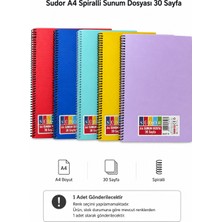 Südor Sudor A4 Spiralli Sunum Dosyası 30'lu – 1 Adet