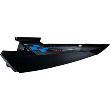 Moto Express Tvs NTORQ125 Sol Arka Sele Altı Yan Kapak Grenajı Mat Siyah-Mavi