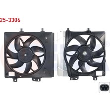 Fan Motoru Su Radyatoru Davlumbazlı Teklı Fanlı (100 Watt) Cıtroen C-Elysee 1.6 Hdı 2012- Veka 25-3306 T1