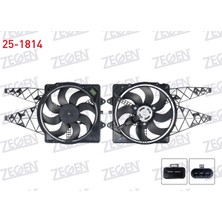 Fan Motoru (Su+Klıma) Davlumbazlı Teklı Rezıstanslı Fıat Grande Punto (199) 1.3 Mjt 75 Hp Klımalı 2005-2012 Veka 25-1814 T1