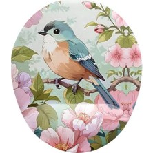 Vavis Kuş ve Çiçek Desenli Mouse Pad