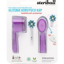 Vavis Şarjlı ve Pilli Diş Fırçaları Için Hijyenik Diş Fırçası Koruma Kabı-2'li Mor x 2