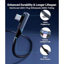 Vavis Bağlantı Kablosu 16 Ft Quest2/quest Pro/pico 4 Aksesuarları ve Pc/steam Vr, Yüksek Hızlı Pc Veri Transferi, Vr Kulaklık ve Oyun Bilgisayarı Için USB C Kablosu, Siyah