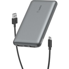 Vavis 10000MAH Powerbank, 1 Usb-C Portu ve 2 Usb-A Portu Bulunan 10K Usb-C Taşınabilir Şarj Cihazı, Iphone,  Galaxy, Airpods, iPad Için 15W&APOS;A Kadar Şarj Sağlayan Pil Takımı - Uzay Grisi