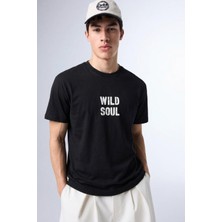 Comstarmoda Erkek Wild Soul Baskılı Owersize Tshirt