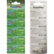 Vavis 5 Adet CR1220 DL1220 1220 LIR1220 3V Poundmax Lityum Pil Lityum Düğme Pil, Küçük Elektronik Cihazlar Için Araba Anahtarları, Uzaktan Kumandalar, Teraziler, Saatler Ölçüm Cihazları ve Hesap Makineleri