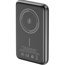 Vavis PB5246 10.000 Mah Manyetik Kablosuz Powerbank 15W Kablosuz 20W Pd (Siyah)