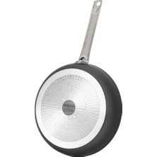 Vavis Titanium 24CM Tava, Çelik Sap Metalik Gri