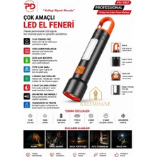 Kalemhane PD-1007 Professional Çok Amaçlı LED El Feneri