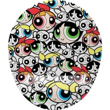 Vavis Powerpuff Desenli Bilek Destekli Mouse Pad