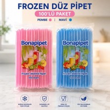 İsopack Mavi-Pembe Set 100'LÜ Frozen Kokteyl Pipet Jelatinli