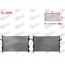 Su Radyatoru Mekanık Renault Laguna Iı (Bg0/1) 1.6i 16V A-T/m-T 2001-2007 Veka 16-3509 T1