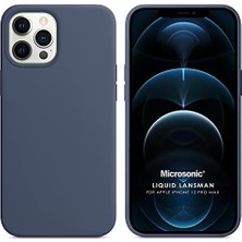 Vavis Apple iPhone 12 Pro Max Için Kılıf Liquid Lansman Silikon Gri [iphone 12 Pro Max ile Uyumlu Kılıf - Gri]