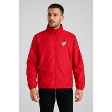 Kural18 Kırmızı Astarlı Yağmurluk, Tff Armalı ve Tff Yazılı K0170