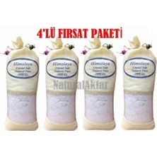 Zencefil Organik Himalaya Kaya Tuzu 4 Kg. Beyaz Granül Tane, Öğütülmemiş( 1KGX4ADET) Iri Kaya Tuzu Himalayan Salt