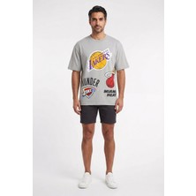 Blow Up Future Gen Thunder Gri Oversize Erkek T-Shirt 142064