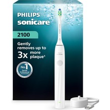 Vavis Türk Philips Sonicare 2100 Sonic Şarjlı Diş Fırçası, 3 Kat Plak Temizliği, 14 Gün Şarj Ömrü, 2 Hız Ayarı, Smarttimer ve Quadpacer Özellikli – HX4021/01