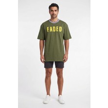 Blow Up Future Gen Faded Haki Oversize Erkek T-Shirt 142143