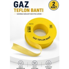 Alıç Gaz Teflon Bant Ptfe Sızdırmazlık Bandı Doğalgaz ve Dişli Boru Bağlantıları Için