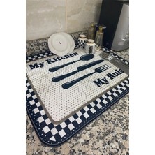 Dekomod Bulaşık Kurutma Matı Kurulama Bezi Kurutma Örtüsü Tezgah Üstü Bulaşıklık 40X50 cm Yıkanabilir