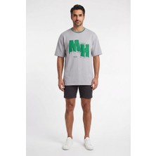Blow Up Mh Future Gen Gri Oversize Erkek T-Shirt 142163