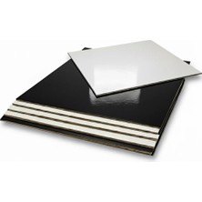Ege Concept Life 30X30 cm Kare Çift Taraflı Siyah Beyaz Kalınlık 4 mm