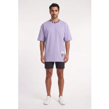 Blow Up Future Gen Different Lila Oversize Erkek T-Shirt 142141