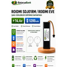 Bataryabank Roidmi SDJ01RM / Roidmi Eve Uyumlu 14.4V 5200MAH Li-Ion Robot Süpürge Bataryası