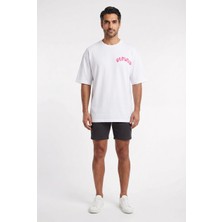Blow Up Future Gen Give Up Beyaz Oversize Erkek T-Shirt 142093