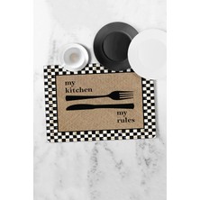 Dekomod Bulaşık Kurutma Matı Kurulama Kurutma Örtüsü Tezgah Üstü Bulaşıklık 40X50CM Yıkanabilir