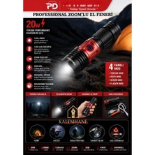 Kalemhane PD-5007 Professional Zoom'lu El Feneri