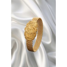 LEVA GOLD 22 Ayar Beşli Hasır Mühür Bilezik 25 gr