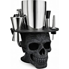 Premium Skull Tasarımlı Kokteyl Shaker Seti