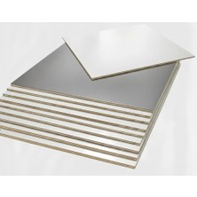 Ege Concept Life 35X45 cm Dikdörtgen Çift Taraflı Gümüş Beyaz Kalınlık 4 mm