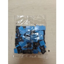 CTR Ticaret Yapışkanlı Kablo Bağı Kroşesi 19X19 mm Siyah (100 Adet) - Küçük Boy Kablo Düzenleyici Cırt Kelepçe Tutucu Kroşe