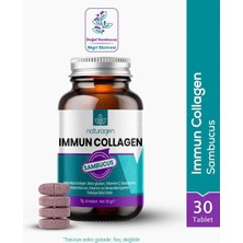 Naturagen Immun Collagen Sambucus 30 Tablet | Karamürverli | Hidrolize Kolajen Peptitleri | Takviye Edici Gıda