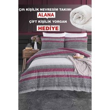 Güvenal Berry Lastikli Çarşaflı Çift Kişilik Nevresim Takımı ve Yorgan | Çift Kişilik Yorgan Nevresim Takımı