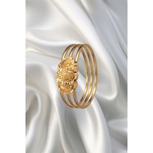 LEVA GOLD 22 Ayar Üçlü Ajda Mühür Bilezik 25 gr
