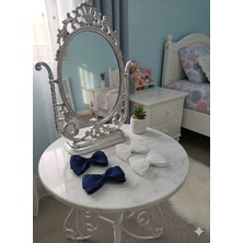 Retro Women Kız Çocuk Bebek Lacivert Beyaz Kurdele Hediyelik Renkli Dörtlü Klips Toka Seti