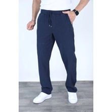 Myrab Denim Baggy Keten Pantolon Jogger Lacivert