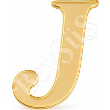 BeySüS Pleksi Harf 4 cm Gold J 4 cm