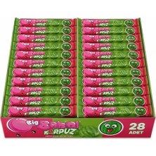 Big Babol Karpuz Aromalı Toz Dolgulu Balonlu Sakız 20 gr x 28 Adet