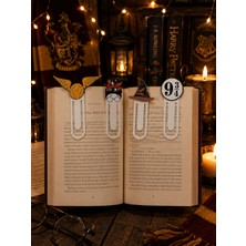 Dekor Atölye Harry Potter Temalı Kitap Ayracı 4'lü Set – Dekoratif Kitap Ayracı Seti