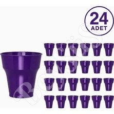 BeySüS Parti Plastik Bardak 24lü Mor