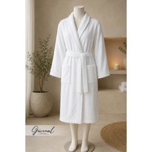 Güvenal Blanc | Pamuklu Unisex Bornoz | Otel Bornozu | Erkek Havlu Bornoz | Kadın Havlu Bornoz | Sauna Bornoz | Sabahlık