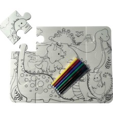 Akademi Çocuk Funny Mat - Dinozor Çağı 30 x 40 cm