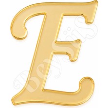 BeySüS Pleksi Harf 4 cm Gold E 4 cm