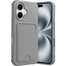 Grandor Apple Iphone 17 Kelvin Kartvizitli Silikon - Gri