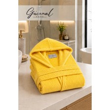 Güvenal Vibe | Kapüşonlu Pamuklu Unisex Bornoz | Genç Bornozu | Erkek Havlu Bornoz | Kadın Havlu Bornoz | Sabahlık - 1 Adet